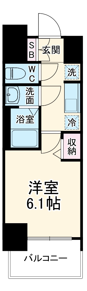 プレサンス桜山駅前アフォードの間取り
