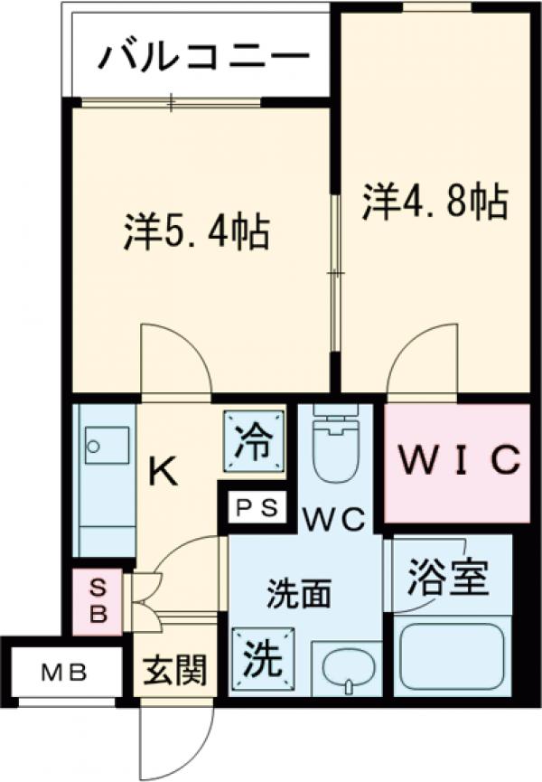 アイルグランデ品川・302号室の間取り