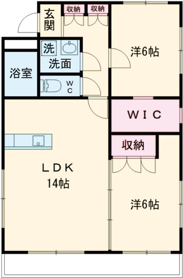 クレイドル若宮の間取り