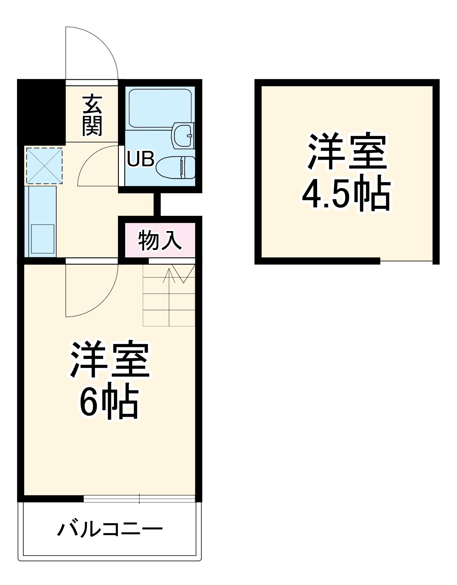イエローハウスの間取り