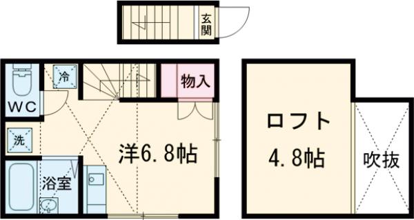 アぺックス堀切菖蒲園・201号室の間取り