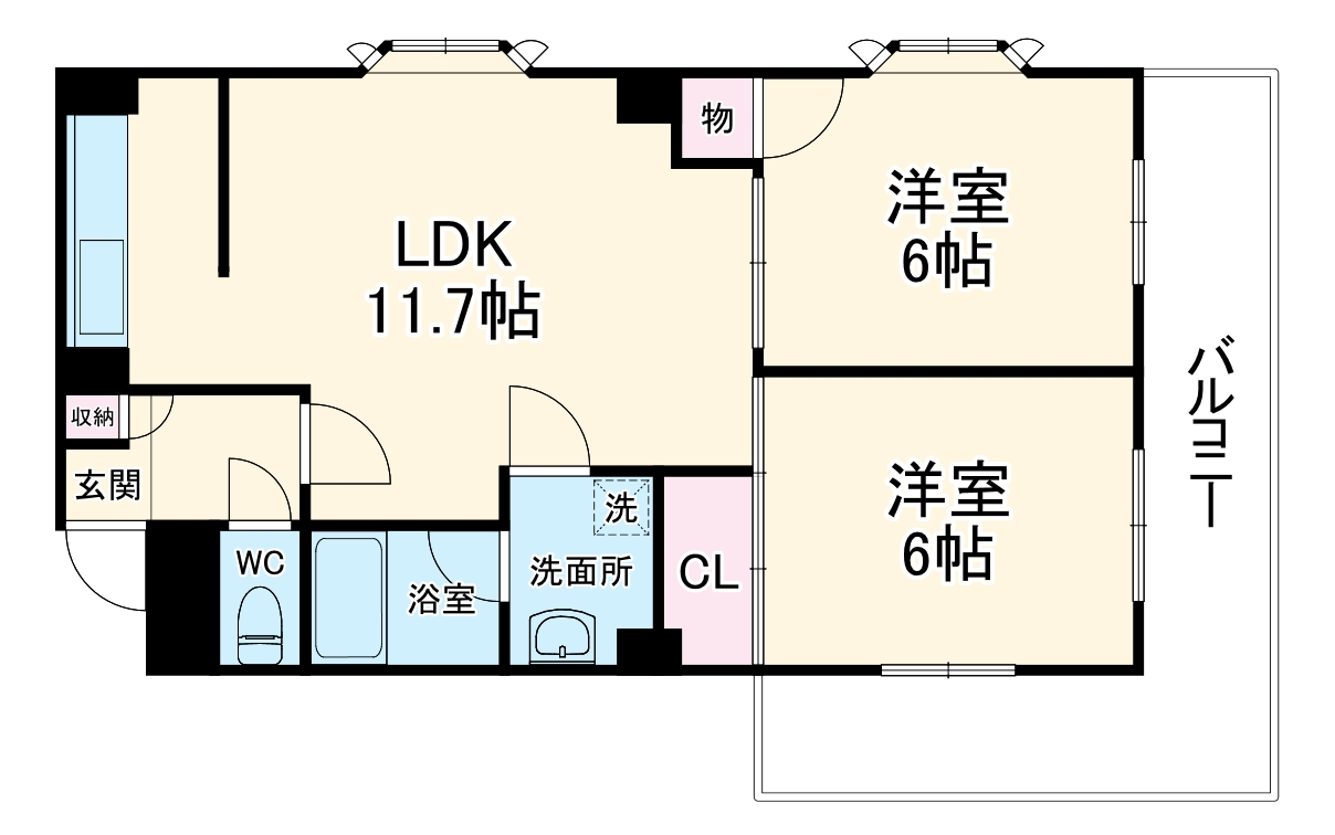 パールハイツ2の間取り