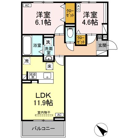 ラコリーナ花園の間取り