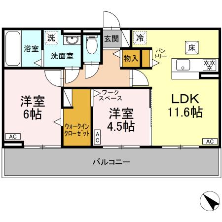 ラコリーナ花園の間取り