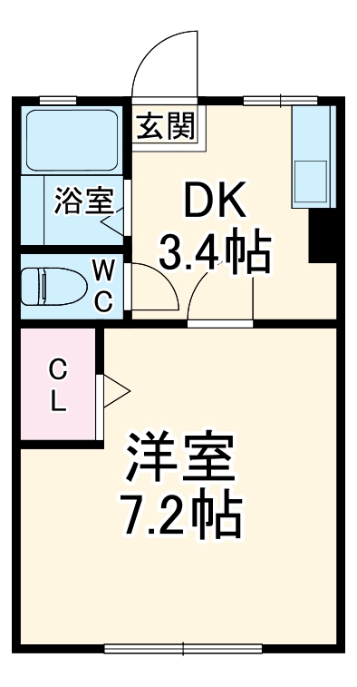 シティハイム平草伍番館・106号室の間取り