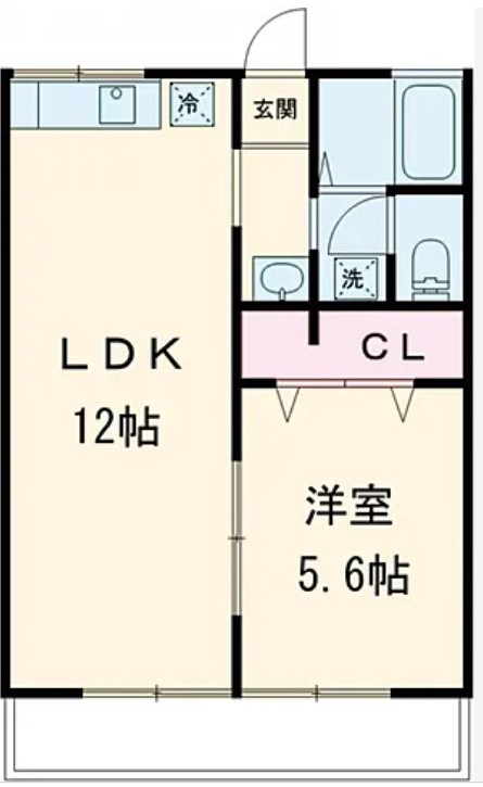 シティハイム平草壱番館・102号室の間取り