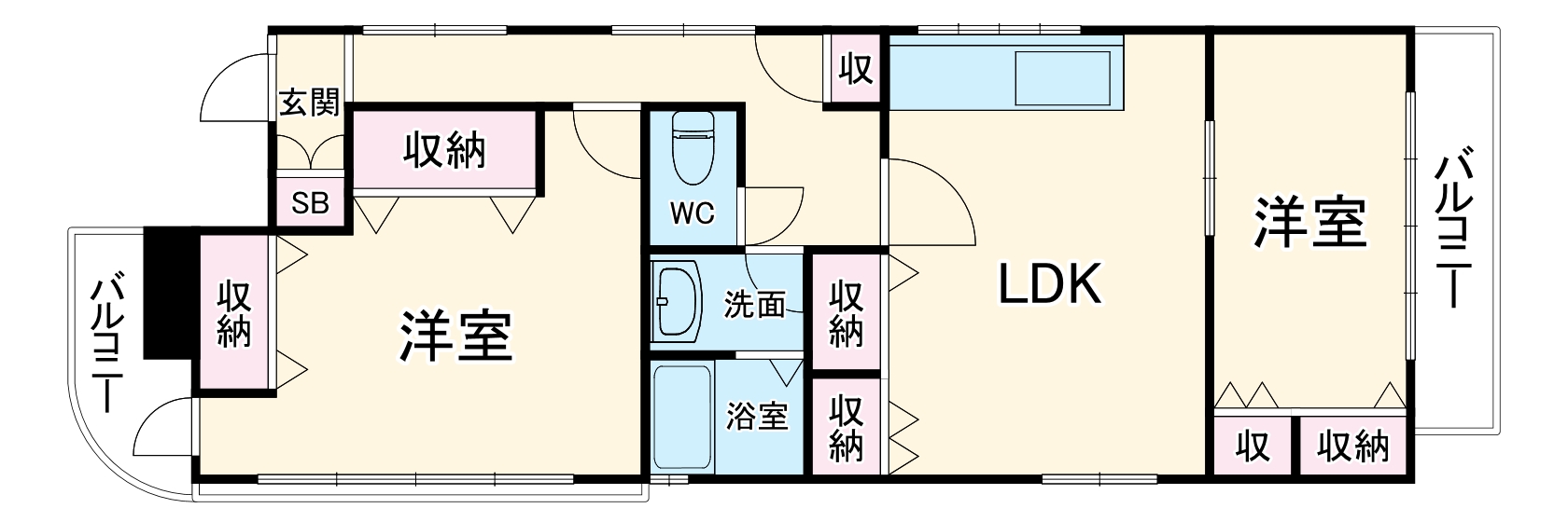 ギャラクシー豊中中央ビルの間取り