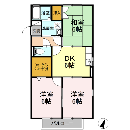 ハイツボナールの間取り