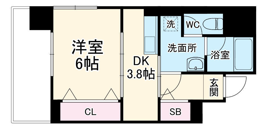 さくらHills Rokuban Platinum Residence・405号室の間取り