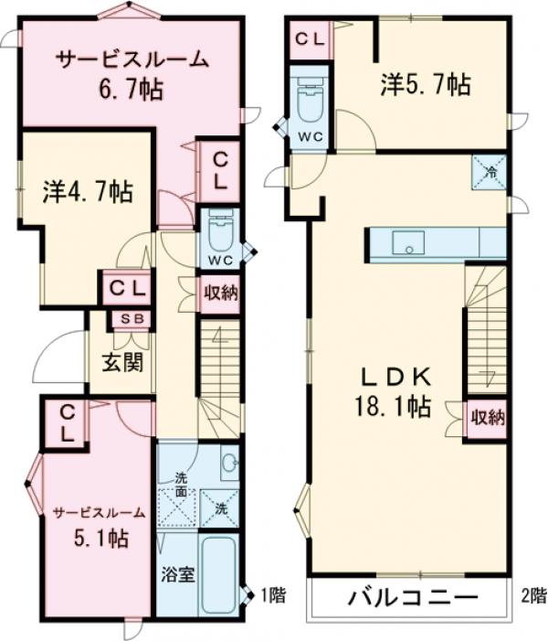 Kolet矢川♯05の間取り