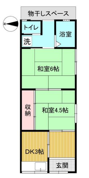 大井町並河1丁目貸家の間取り