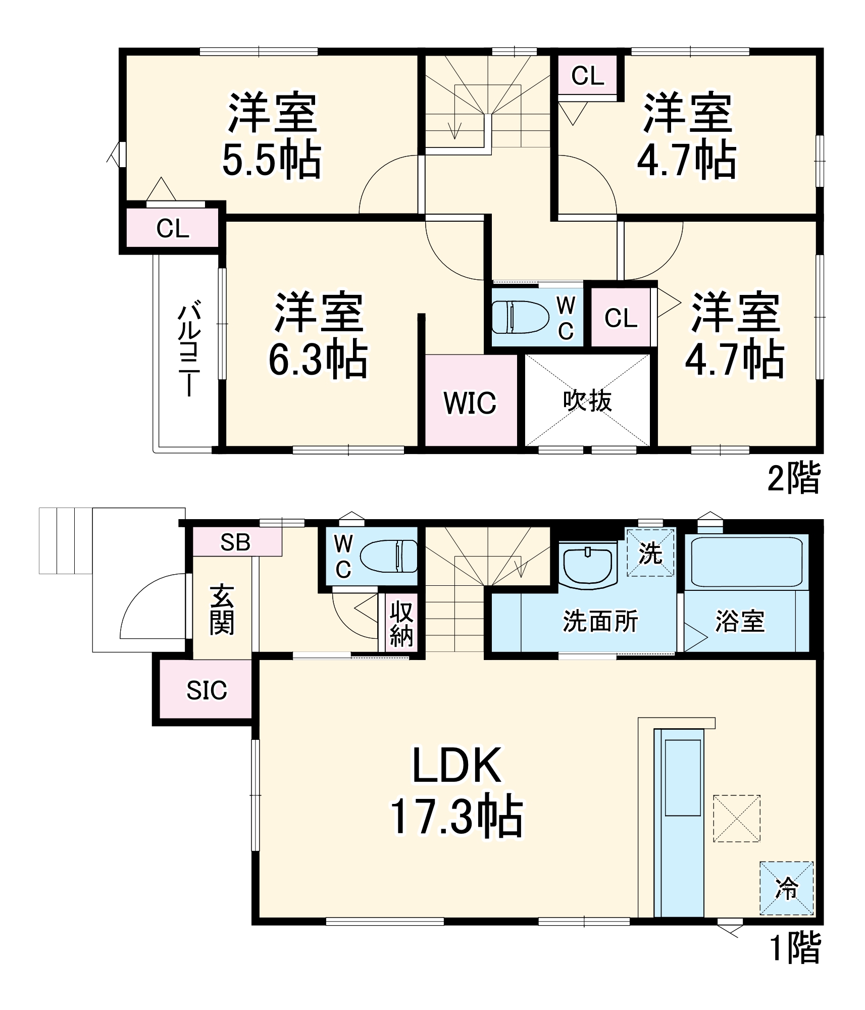 Kolet都賀#03の間取り
