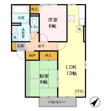 グランドソレイユ Gの間取り