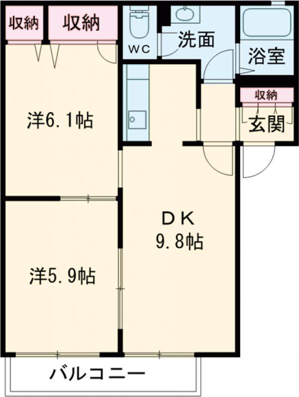クレセールの間取り