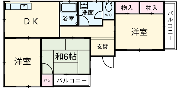 エレガンスハイツの間取り