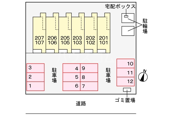 22/28 駐車場
