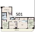 コスモリード八王子の間取り