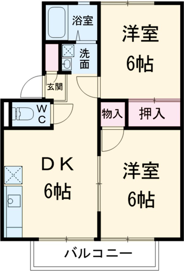 ＣＡＳＡ　ＭＩＡ・201号室の間取り