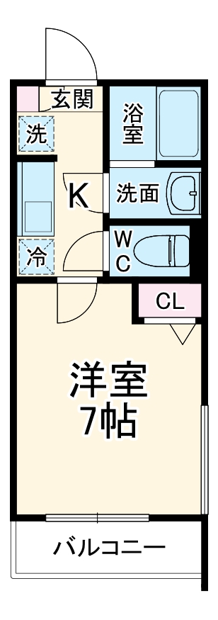 エフプレスト岸町の間取り