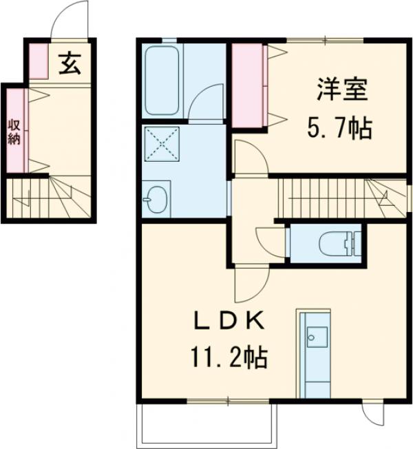 ユアメゾン南大町の間取り