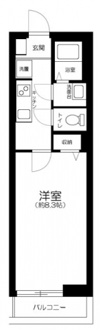 ZERDIA草加・103号室の間取り
