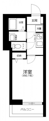 ZERDIA草加・104号室の間取り