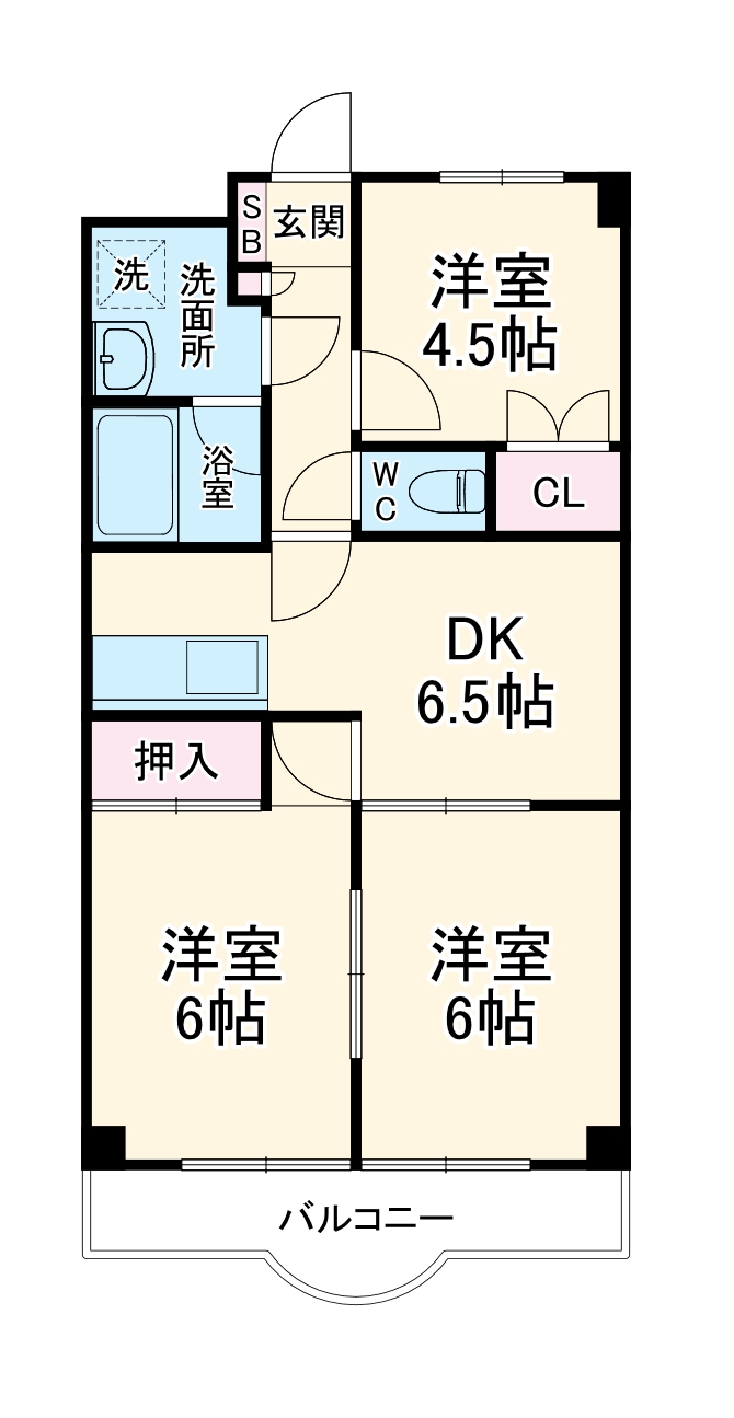 TEK藤沢ハイツの間取り