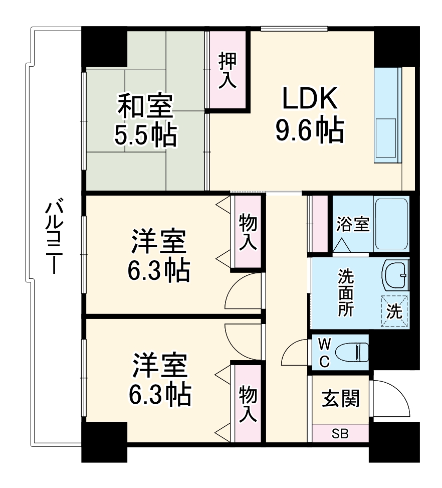 ノイ・ディアール御池の間取り