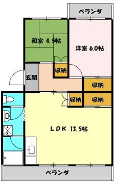 ビラージ・十塚の間取り