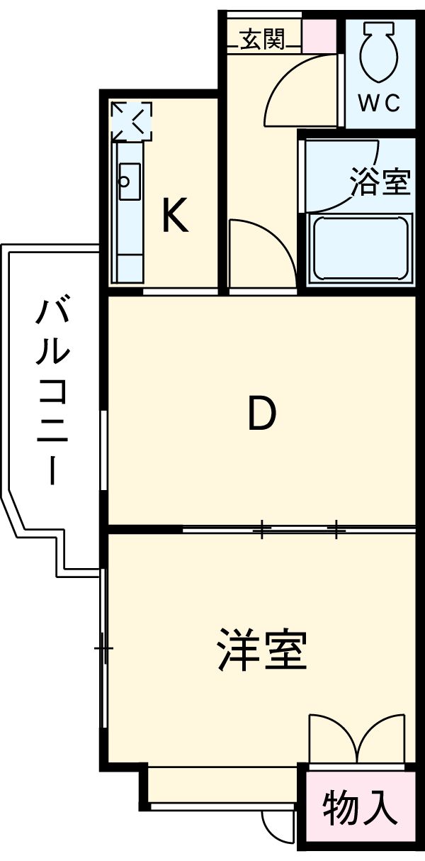 イーストガーデンポプラ館の間取り