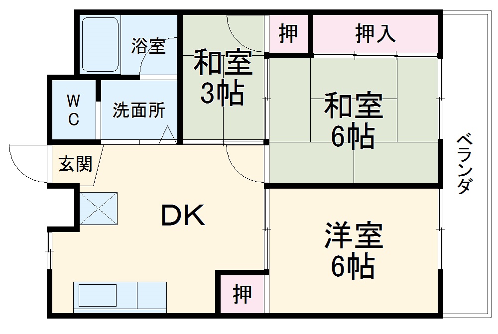 全優マンションの間取り