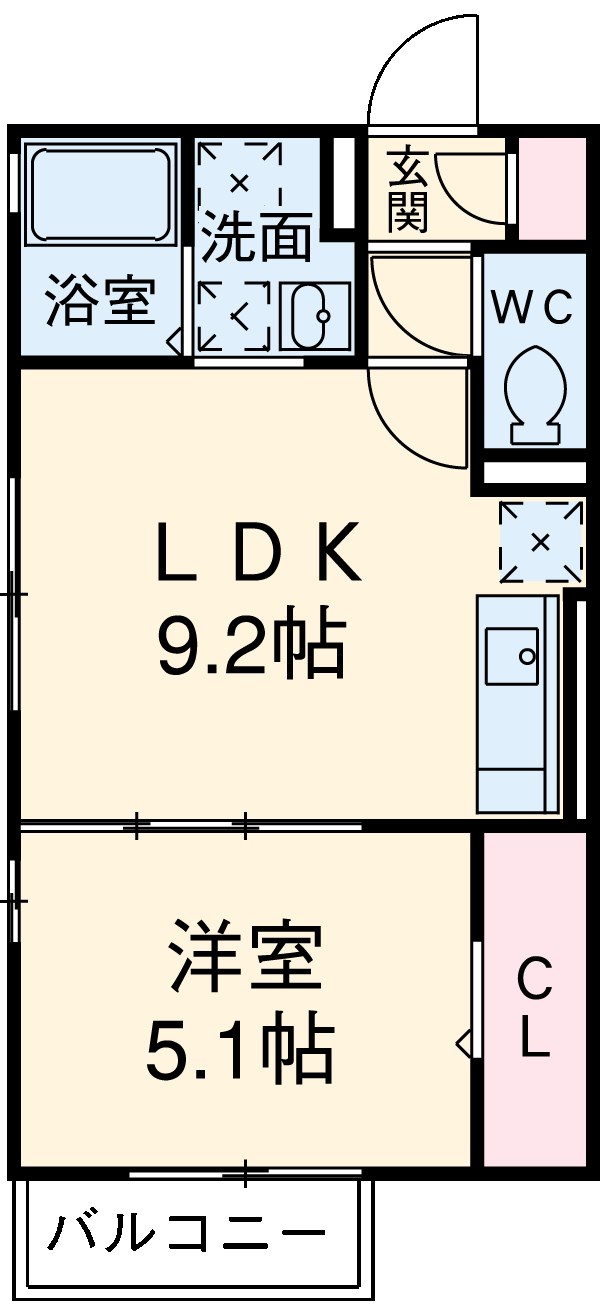 ラ・フォンテ久米田の間取り