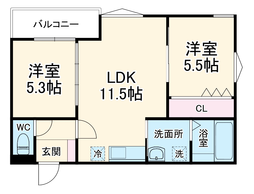 ボヌール緑地公園の間取り