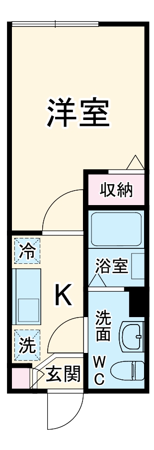モダンアパートメント津田沼EAST・204号室の間取り
