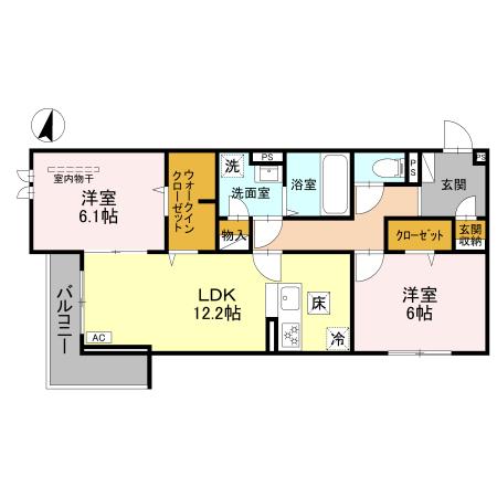 プレジールの間取り