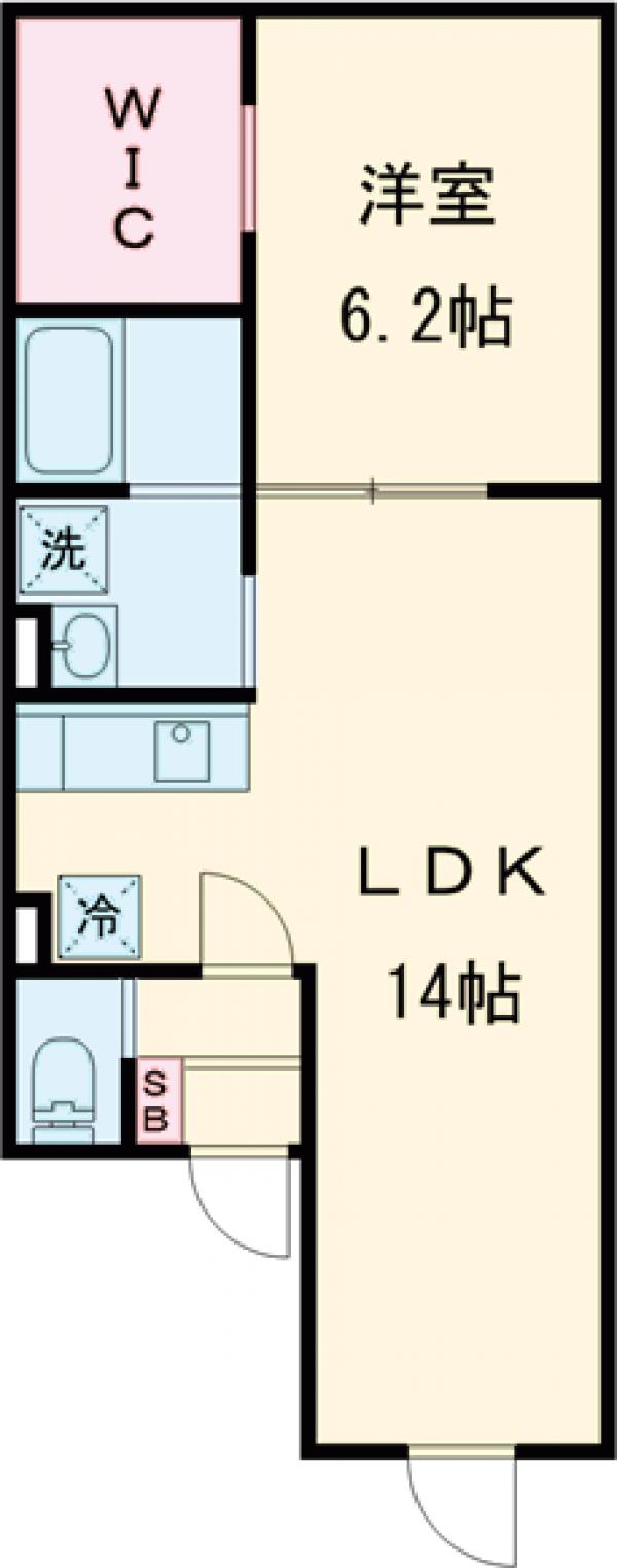 カーサフェリーチェ自由が丘・101号室の間取り