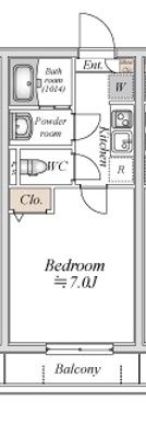 エフプレスト岸町の間取り