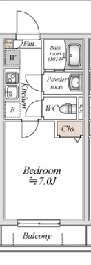 エフプレスト岸町の間取り