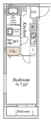 エフプレスト岸町の間取り
