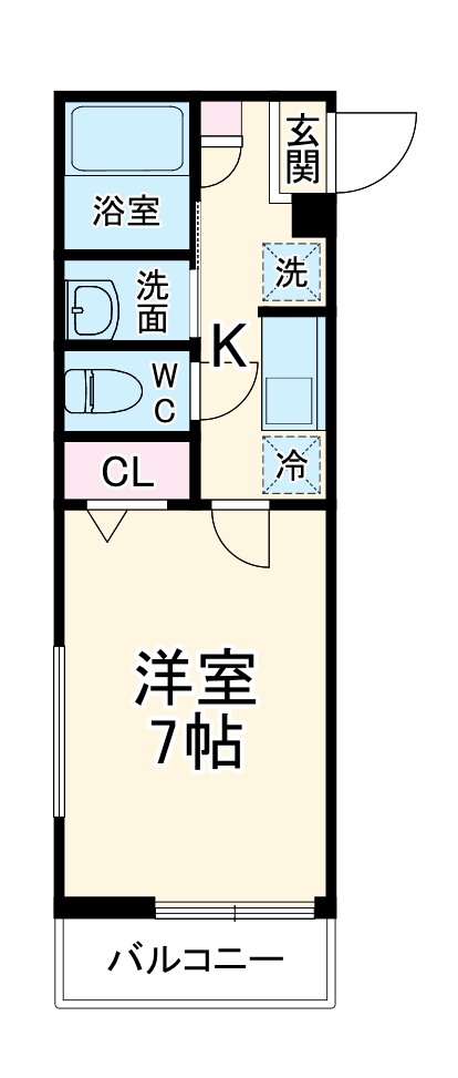 エフプレスト岸町の間取り