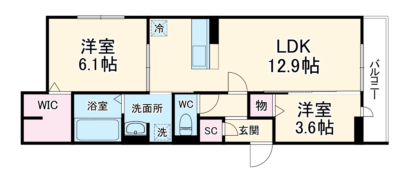 トルマリーナ相武台の間取り