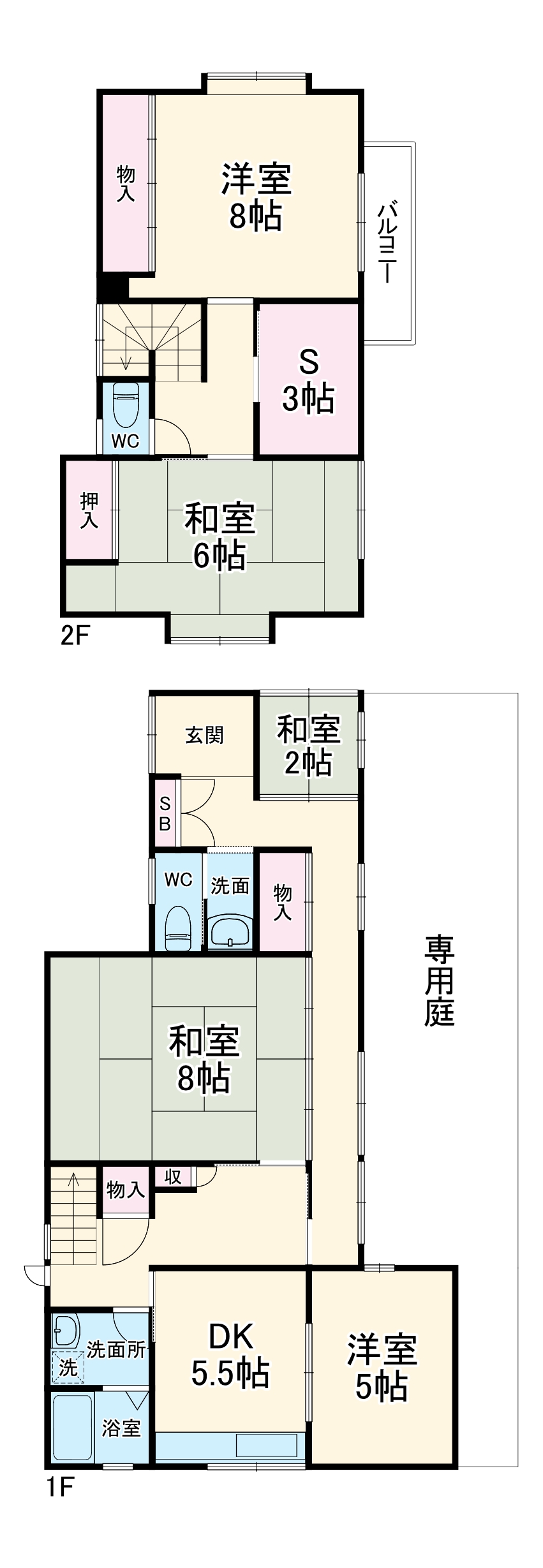 広野戸建・1号室の間取り