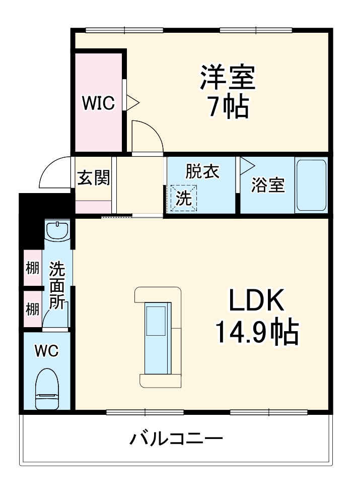 子持松コーポの間取り