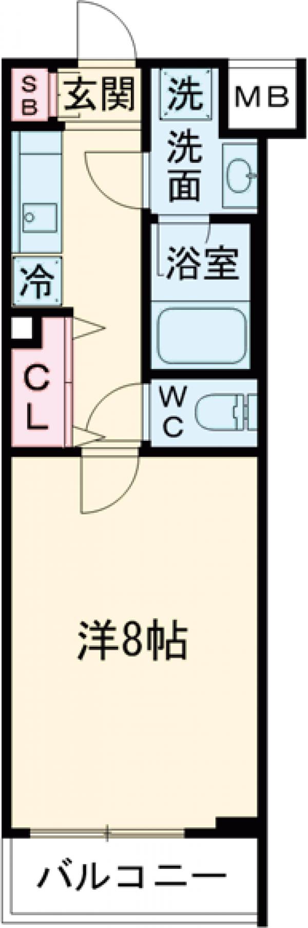 高井戸東の完工年月(2024年2月)築の賃貸マンションの間取り