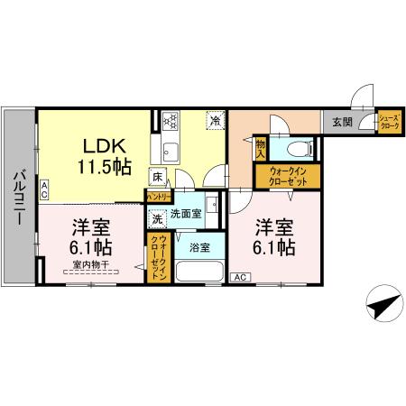 トレビ・フォンタナの間取り