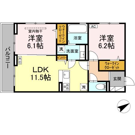 トレビ・フォンタナの間取り