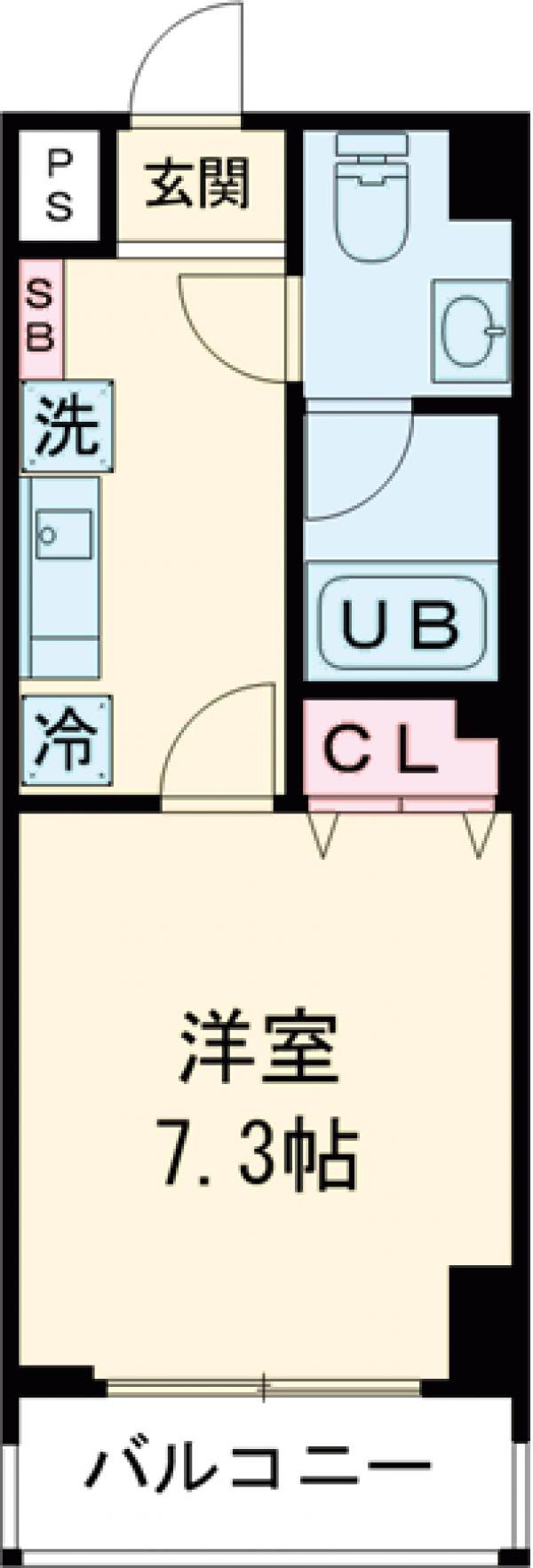 Milebel　chitosedai・302号室の間取り