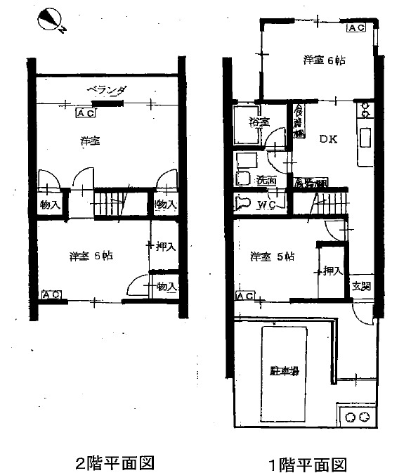 青木貸家の間取り