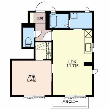 ハッピーハウスBの間取り