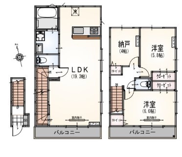 La R?sidence Chicの間取り